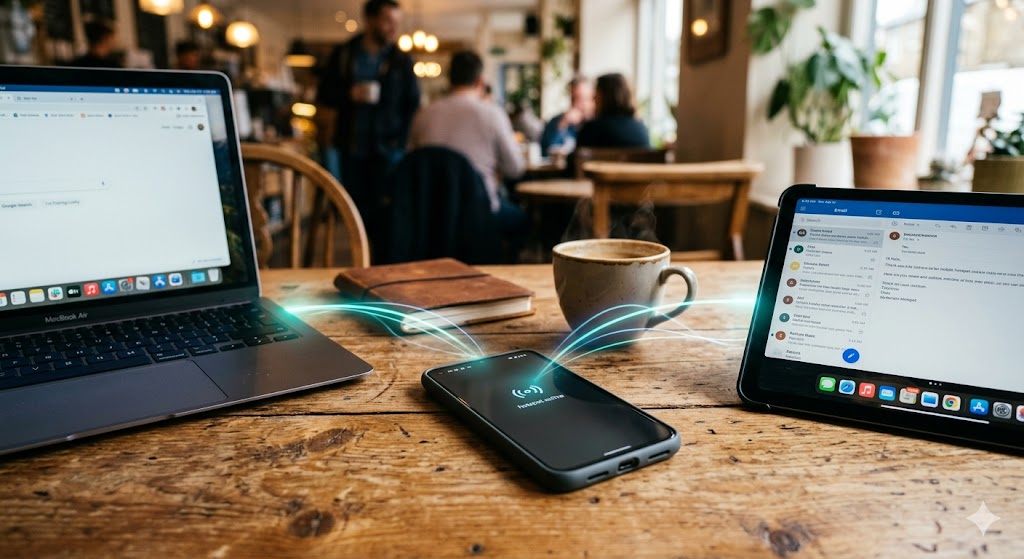 What is a mobile hotspot: mobiiliyhteyden jakaminen